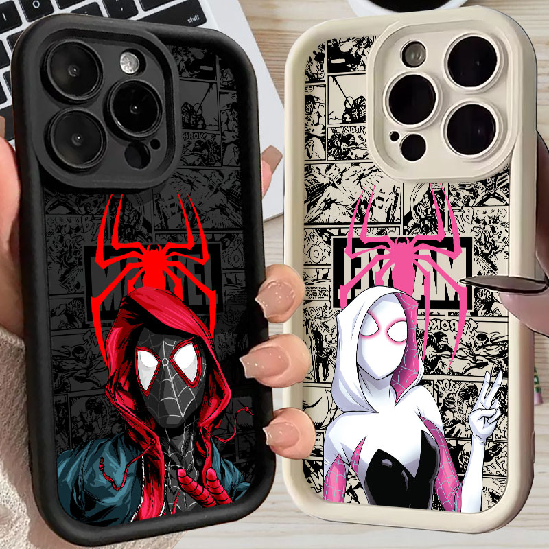 Phone Cases Silicone - Örümcek Adam Miles Morales Gwen Marvel