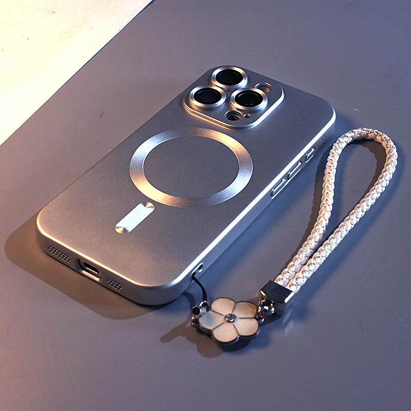 Luxury Plating Case - Lüks Mat Kaplama Metal Boyalı Manyetik
