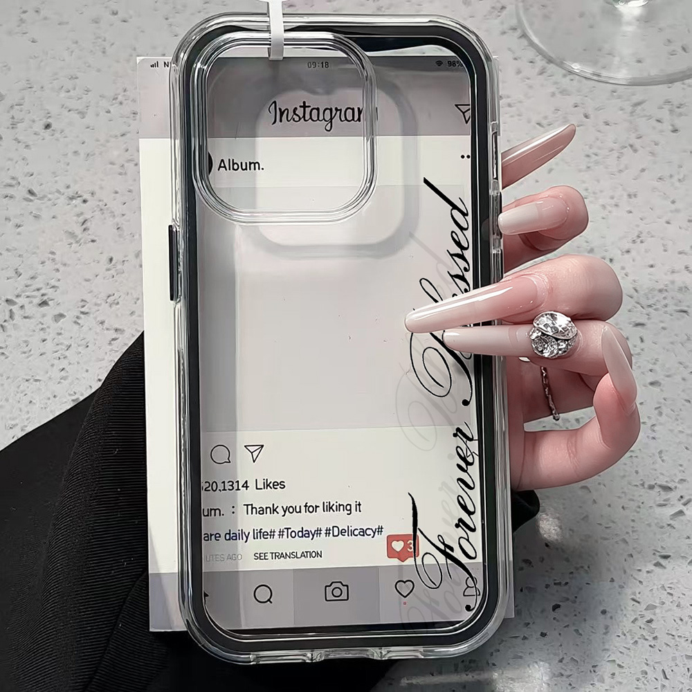 Phone Cases Transparent - Sonsuza Dek Korumalı Sade Şeffaf Telefon