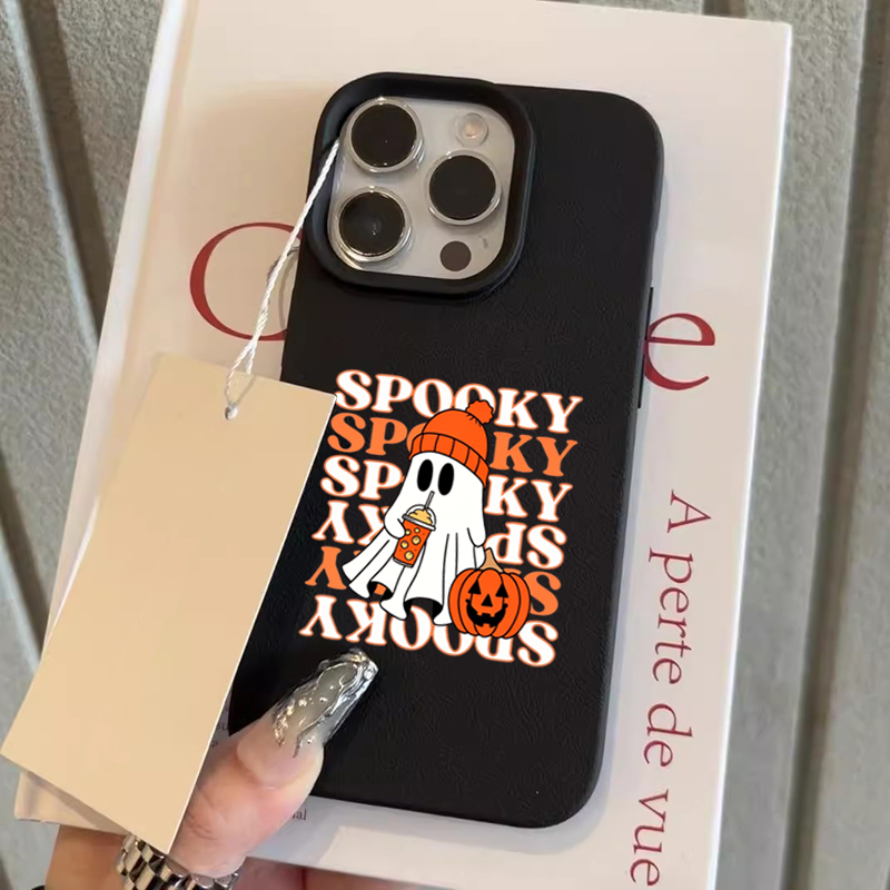 Phone Cases Cute Iphone 13 - Sevimli Cadılar Bayramı Hayalet Balkabağı Desenli