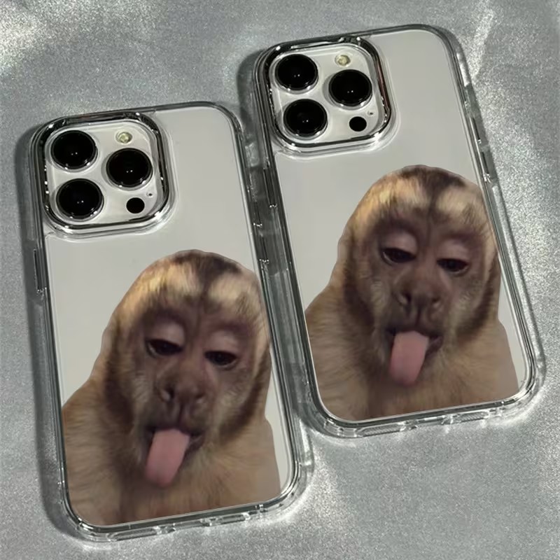 Phone Cases Transparent - Dilini Uzatan Maymun Telefon Kılıfı iPhone