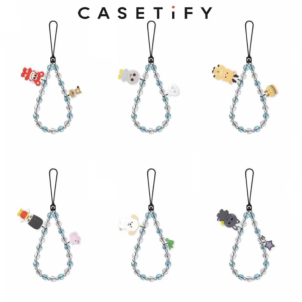 Phone Cases With Straps - CASETiFY Sevimli çizgi film karakterli boncuklu