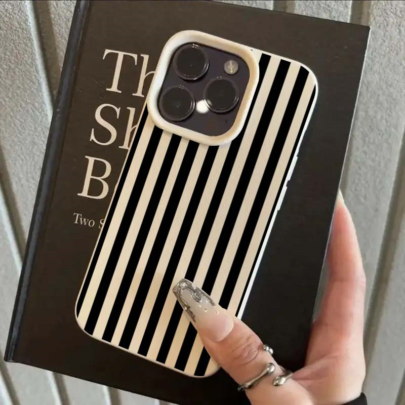Phone Cases Online - Renkli Çizgili Minimalist INS Çift Telefon