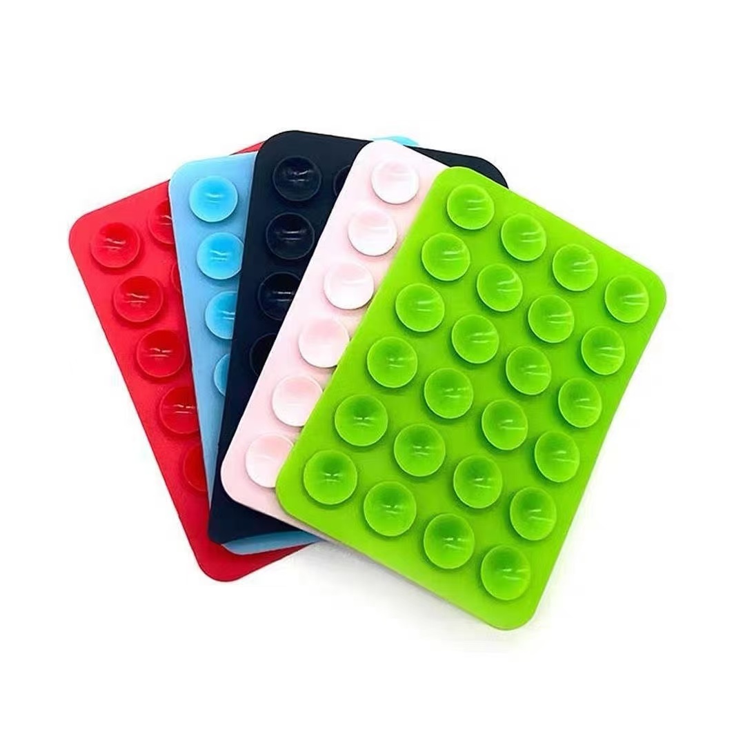 Phone Cases Silicone - Silikon Vakumlu Telefon Tutucu Kare Kaymaz