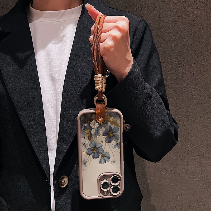 Mavi Çiçekli Kordon Askılı Tel - Phone Cases With Straps incelemesi ve fiyatı