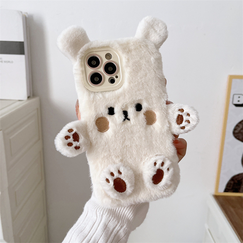Kore 3D Çizgi Film Ayı Tüylü P - Phone Cases Protective incelemesi ve fiyatı
