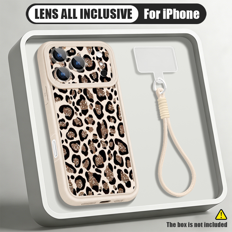 Kahverengi Leopar Desenli Kord - Phone Cases With Straps incelemesi ve fiyatı