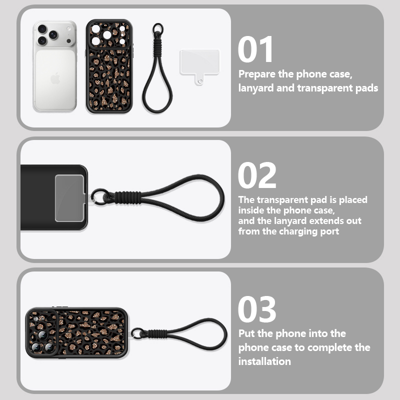 Kahverengi Leopar Desenli Kord - Phone Cases With Straps incelemesi ve fiyatı