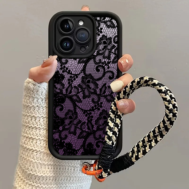 Siyah Mor Dantel Askılı Telefo - Phone Cases With Straps incelemesi ve fiyatı