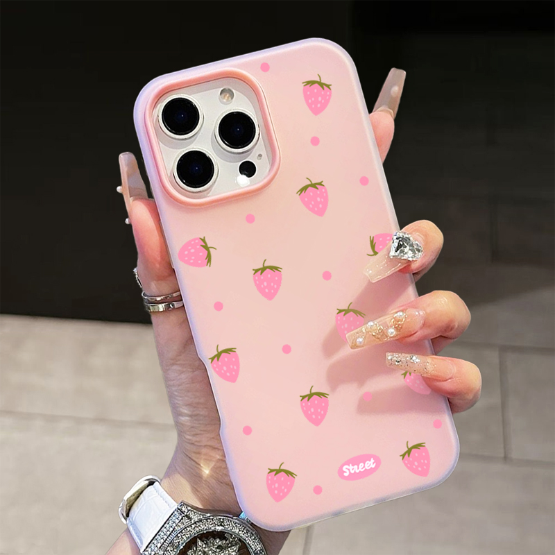 Tatlı Pembe Çilek Desenli Tele - Phone Cases For Samsung Galaxy incelemesi ve fiyatı