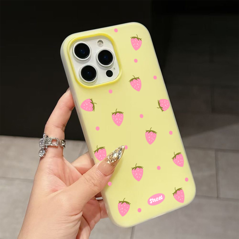 Tatlı Pembe Çilek Desenli Tele - Phone Cases For Samsung Galaxy incelemesi ve fiyatı