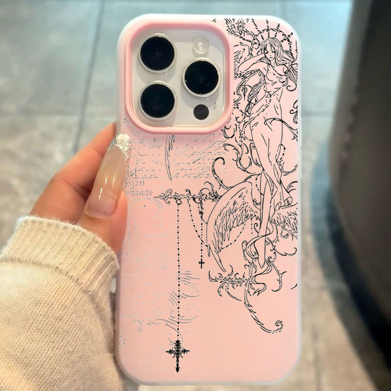 Gotik Tarz Melek Çapraz Çizgi  - Phone Cases Drawing incelemesi ve fiyatı