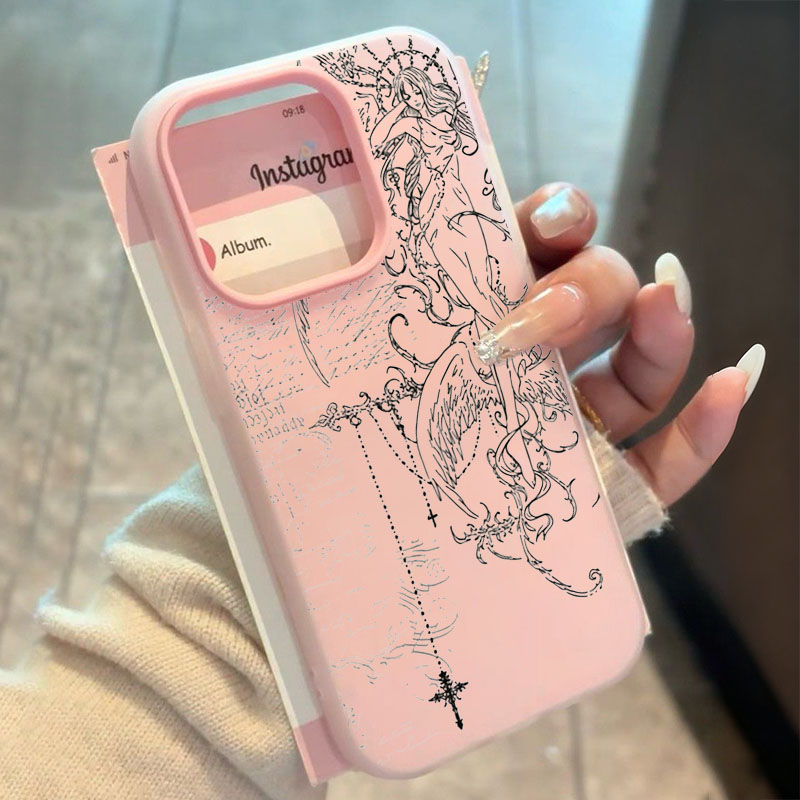 Gotik Tarz Melek Çapraz Çizgi  - Phone Cases Drawing incelemesi ve fiyatı