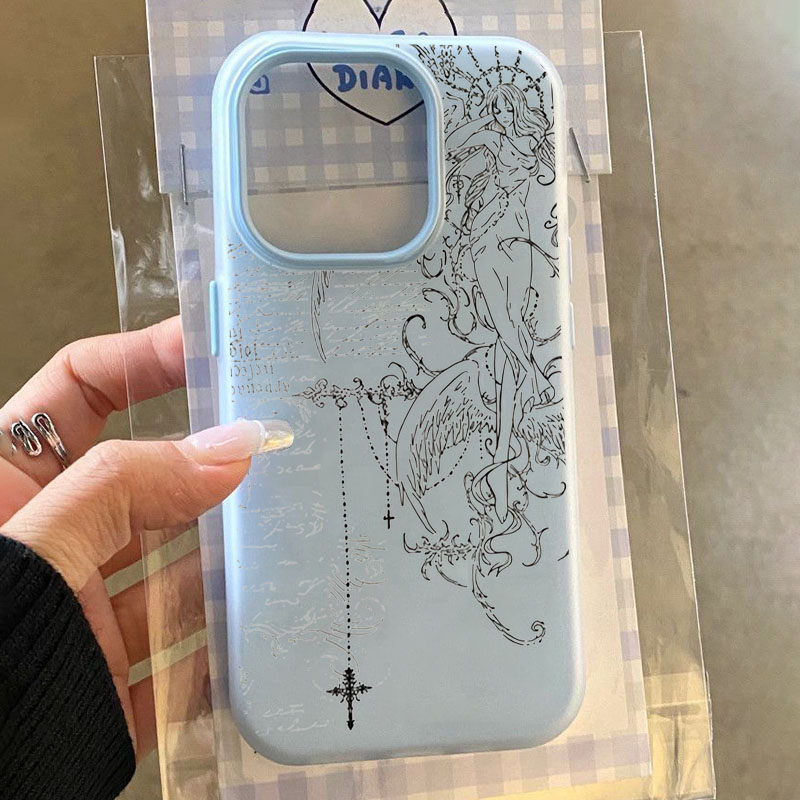 Gotik Tarz Melek Çapraz Çizgi  - Phone Cases Drawing incelemesi ve fiyatı