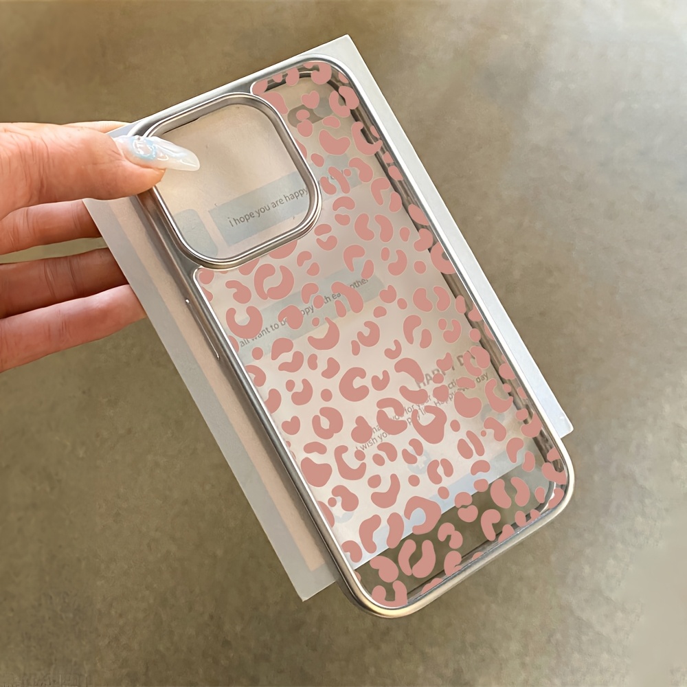 Pembe Leopar Desenli Elektroka - Phone Cases Transparent incelemesi ve fiyatı