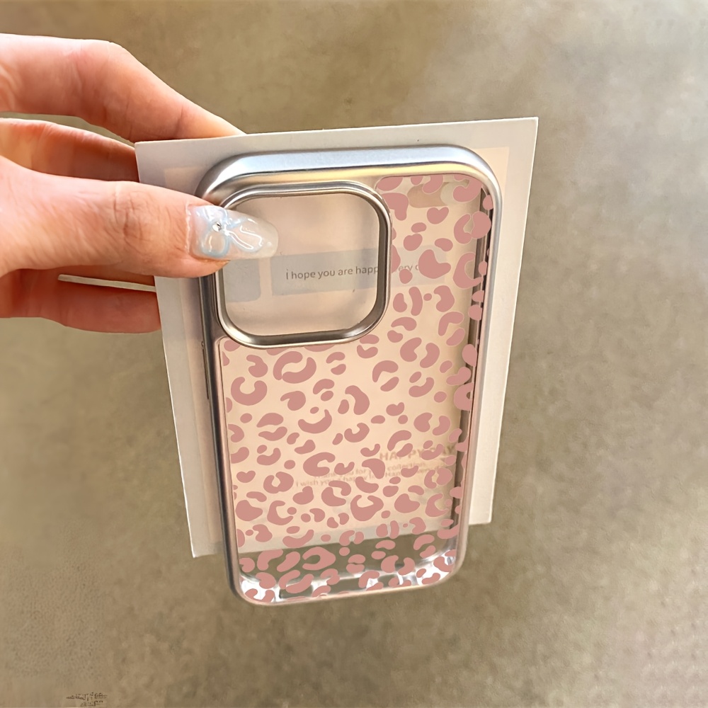 Pembe Leopar Desenli Elektroka - Phone Cases Transparent incelemesi ve fiyatı