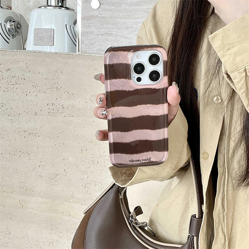 Kahverengi Çizgili Baskılı Fol - Phone Cases Brown incelemesi ve fiyatı