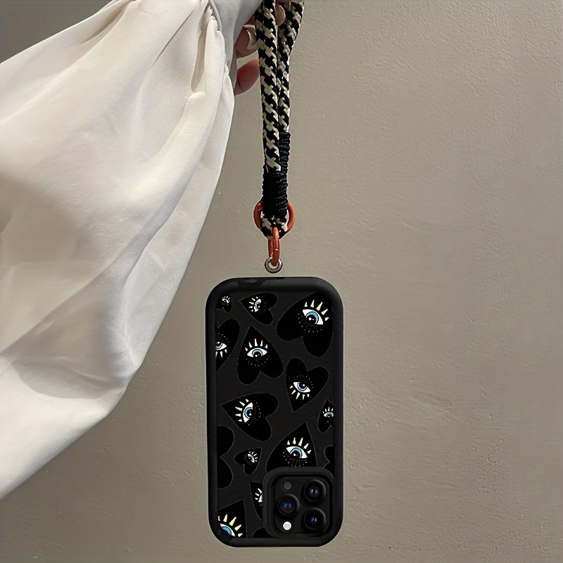 Siyah Aşk Kalpli Göz Askılı Te - Phone Cases With Straps incelemesi ve fiyatı