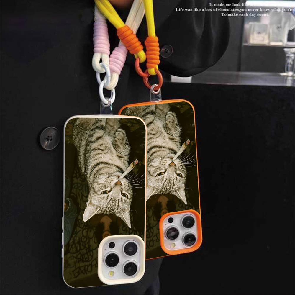 Sigara İçen Kedi Askılı Halatl - Phone Cases With Straps incelemesi ve fiyatı