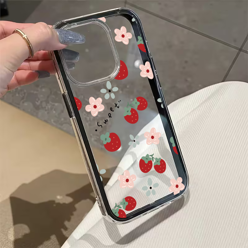 Yaz Çileği Yumuşak Hava Yastık - Phone Cases Transparent incelemesi ve fiyatı