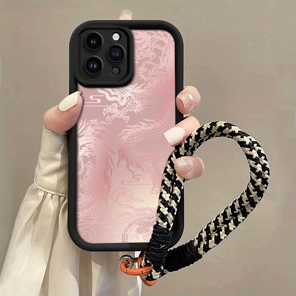Soluk Beyaz Ejderha Desenli As - Phone Cases With Straps incelemesi ve fiyatı
