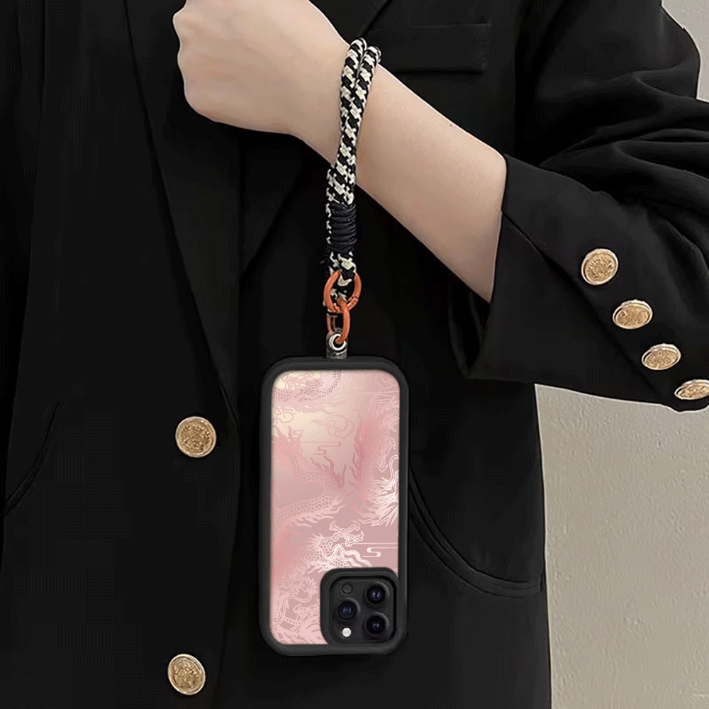 Soluk Beyaz Ejderha Desenli As - Phone Cases With Straps incelemesi ve fiyatı