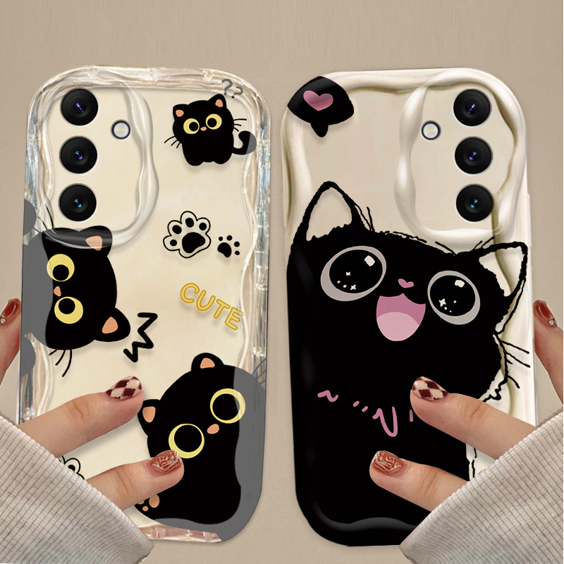 Sevimli Büyük Gözlü Siyah Kedi - Phone Cases For Samsung Galaxy incelemesi ve fiyatı