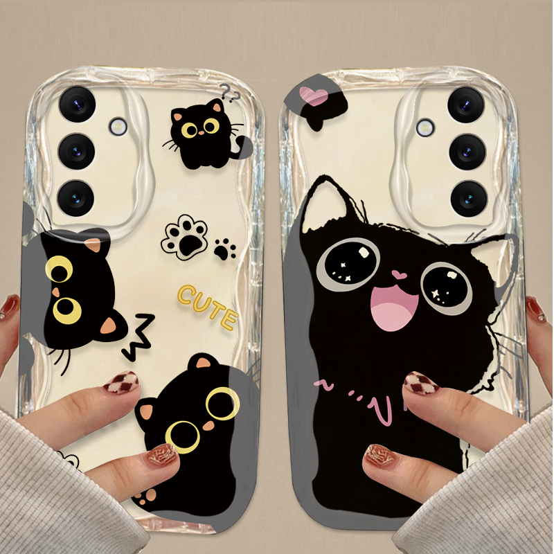 Sevimli Büyük Gözlü Siyah Kedi - Phone Cases For Samsung Galaxy incelemesi ve fiyatı