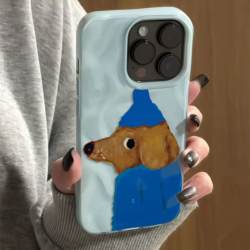 Mavi Şapka Köpek Kıvrımları Do - Phone Cases Cute Iphone 13 incelemesi ve fiyatı