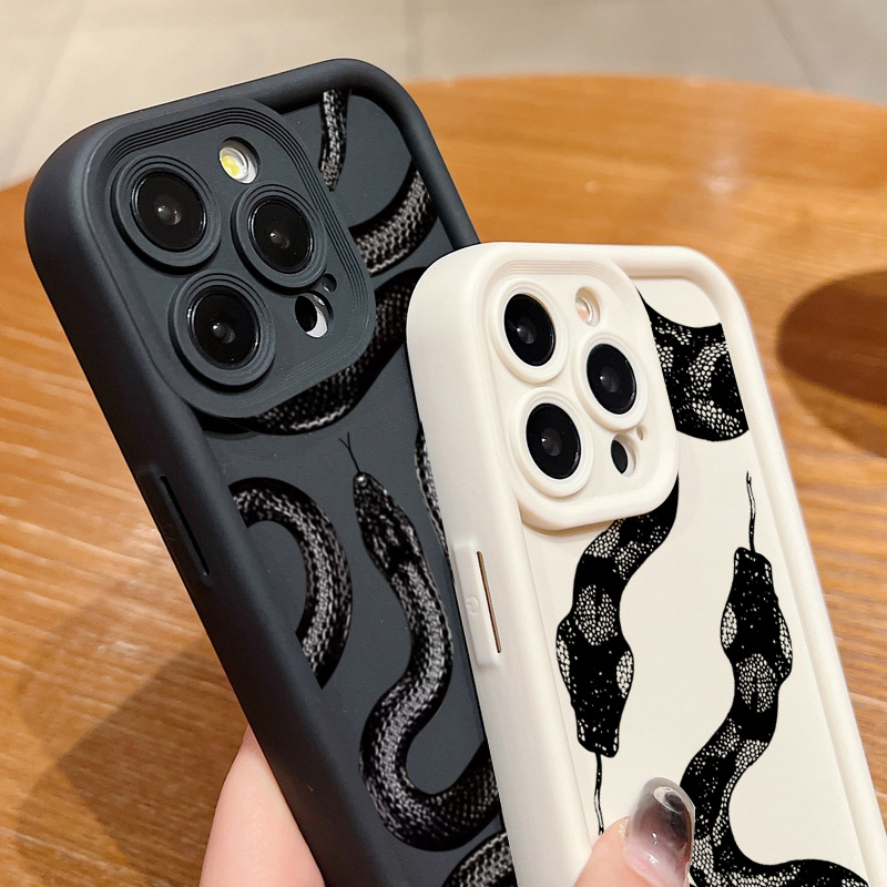Siyah Yılan Desenli Telefon Kı - Phone Cases Silicone incelemesi ve fiyatı