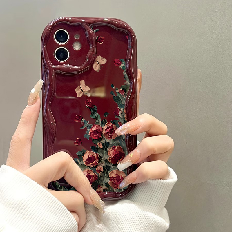 Retro Yağlı Boya Çiçek Desenli - Phone Cases Drawing incelemesi ve fiyatı