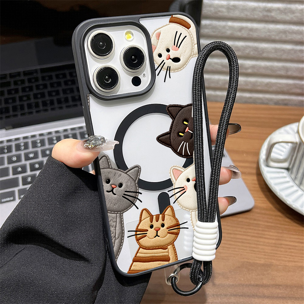 Sevimli Sahte Nakışlı Kedi Des - Phone Cases Protective incelemesi ve fiyatı