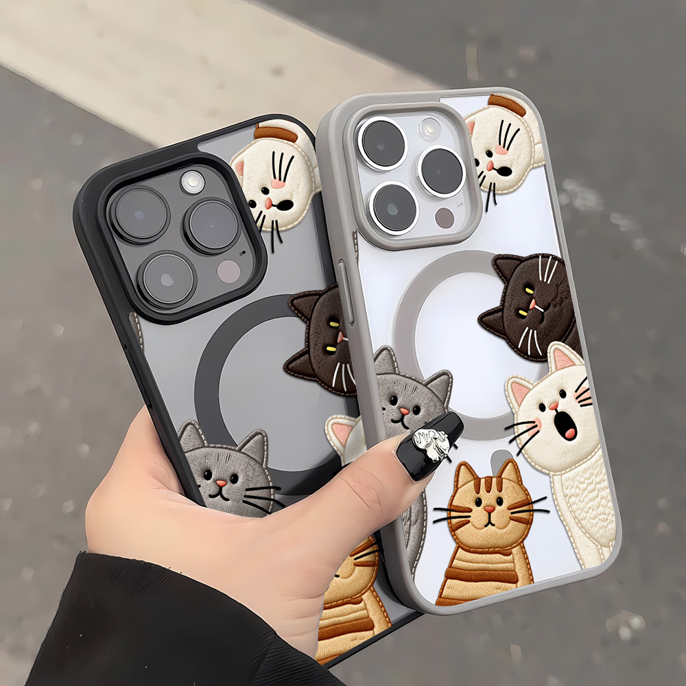 Sevimli Sahte Nakışlı Kedi Des - Phone Cases Protective incelemesi ve fiyatı